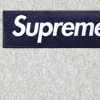 Supreme Box Logo Hooded Sweatshirt Heather Grey 025