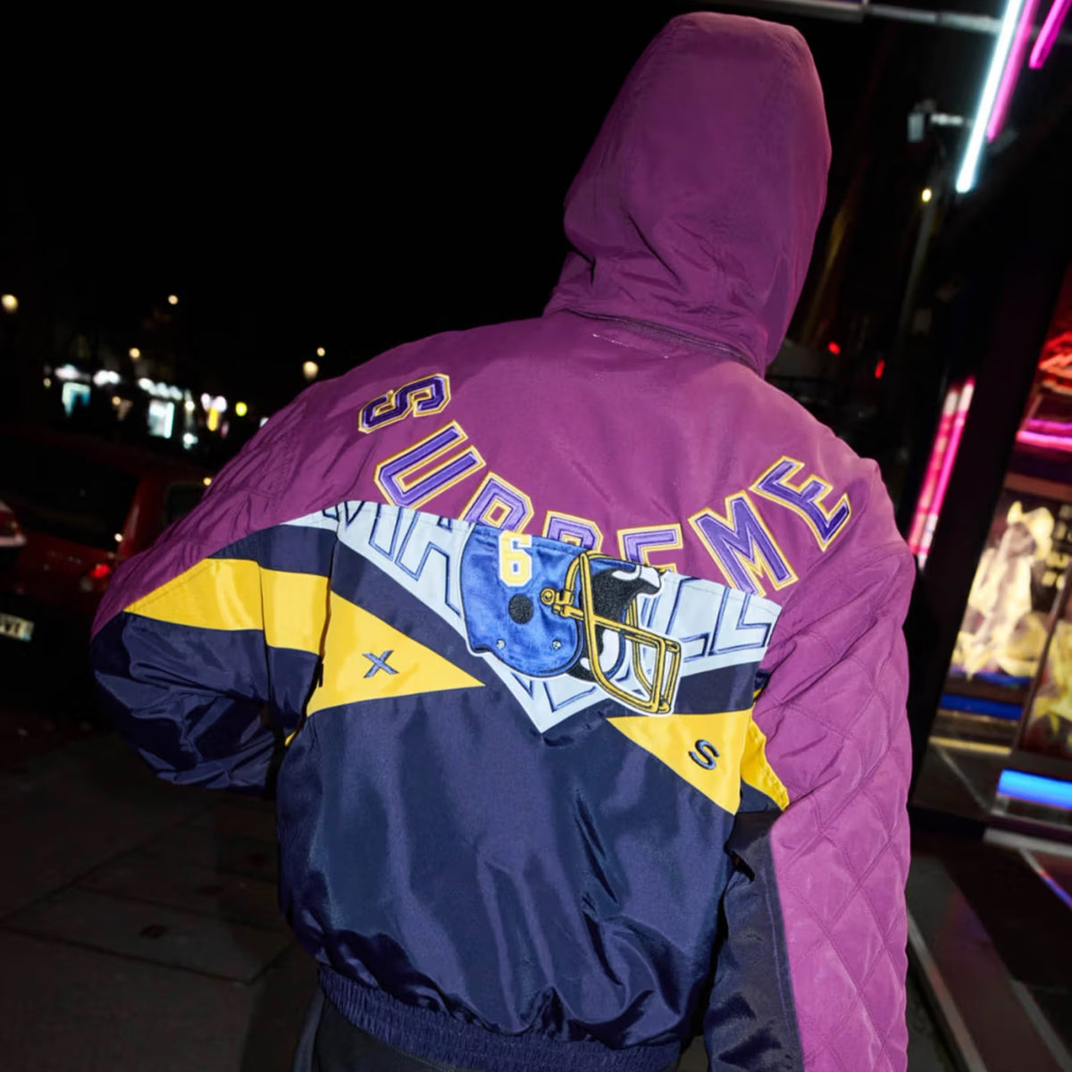 Supreme / MM6 Maison Margiela Split Stadium Jacket Purple