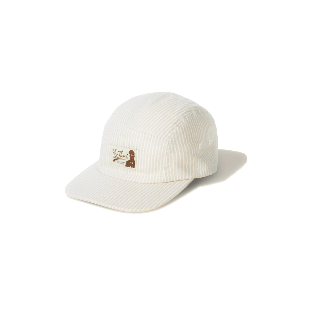 Golf Le Fleur Striped Camp Cap Light Beige