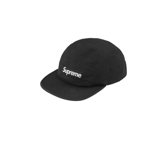Supreme Washed Chino Twill Camp Cap Black