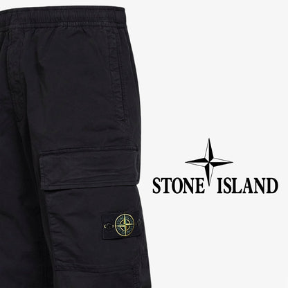 Stone Island Straight Cargo Pants Black